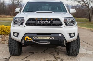 Toyota Tacoma Bumper - Front - Fishbone Offroad - Center Stubby - Textured black - `12-`15